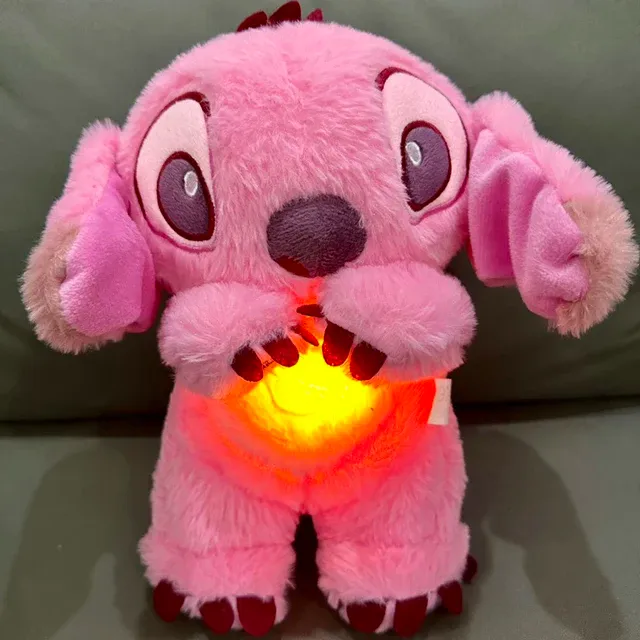 Peluche Angel avec lumières musicales et mouvement de respiration