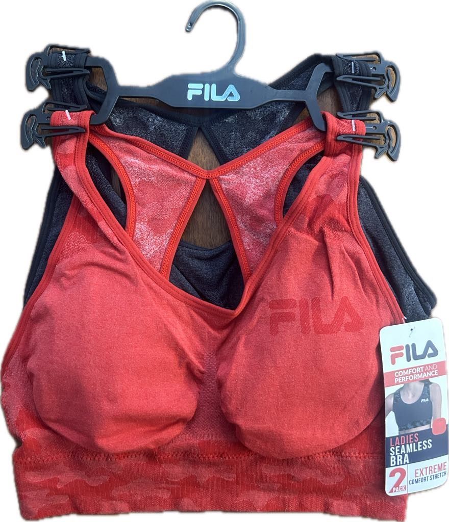 Duo de Brassière Sport Fila - Rouge &amp; Noir