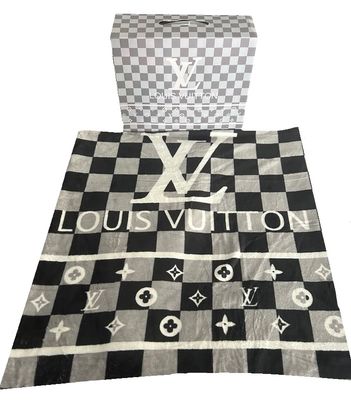 Couverture Louis Vuitton- Gris et Noir