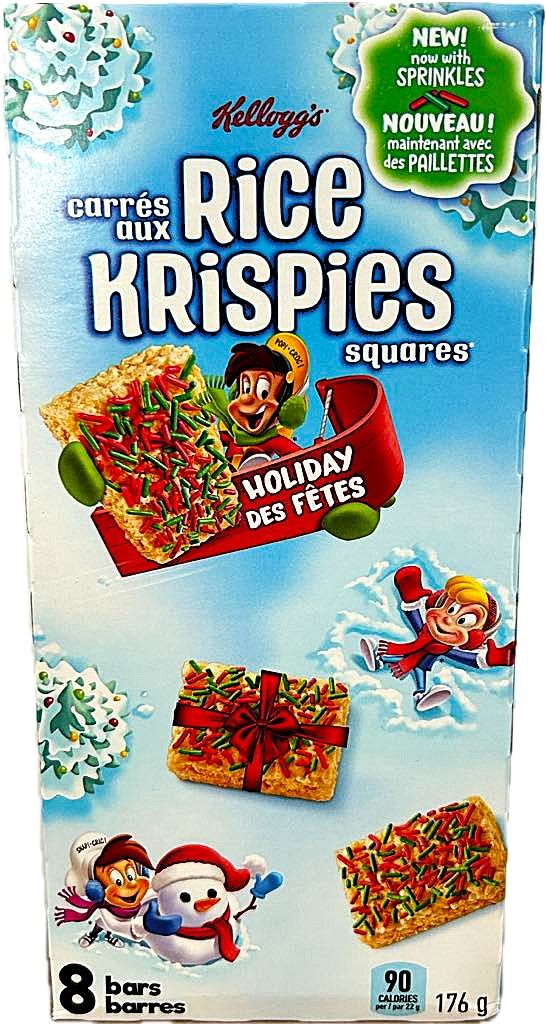 Barres Kellogg's Carrés aux Rice Krispies Goût original, 8 barres