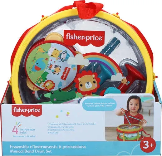 Ensemble d'instruments de fanfare avec percussions