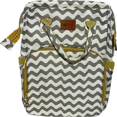 Sac à dos à langer- Gris/Blanc