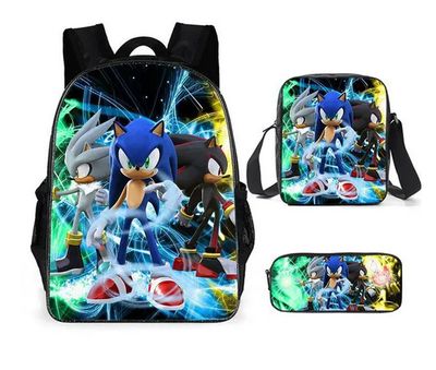 Sac à dos Sonic avec sac bandoulière et étuit a crayon