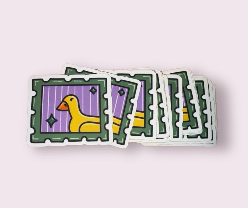 Ducky Stamp Sticker