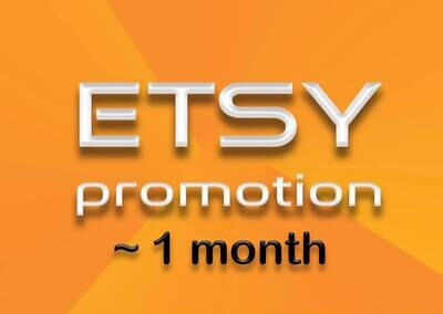 30 days Etsy Shop Promotion Campaign on main search engines