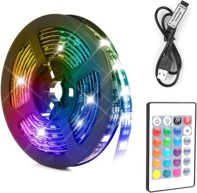 16 Color Changing Waterproof Strip Lights with Remote Control