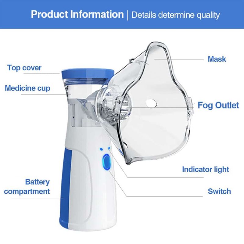 Portable Nebulizer, Mesh Nebulizer, Handheld, JSL-W302