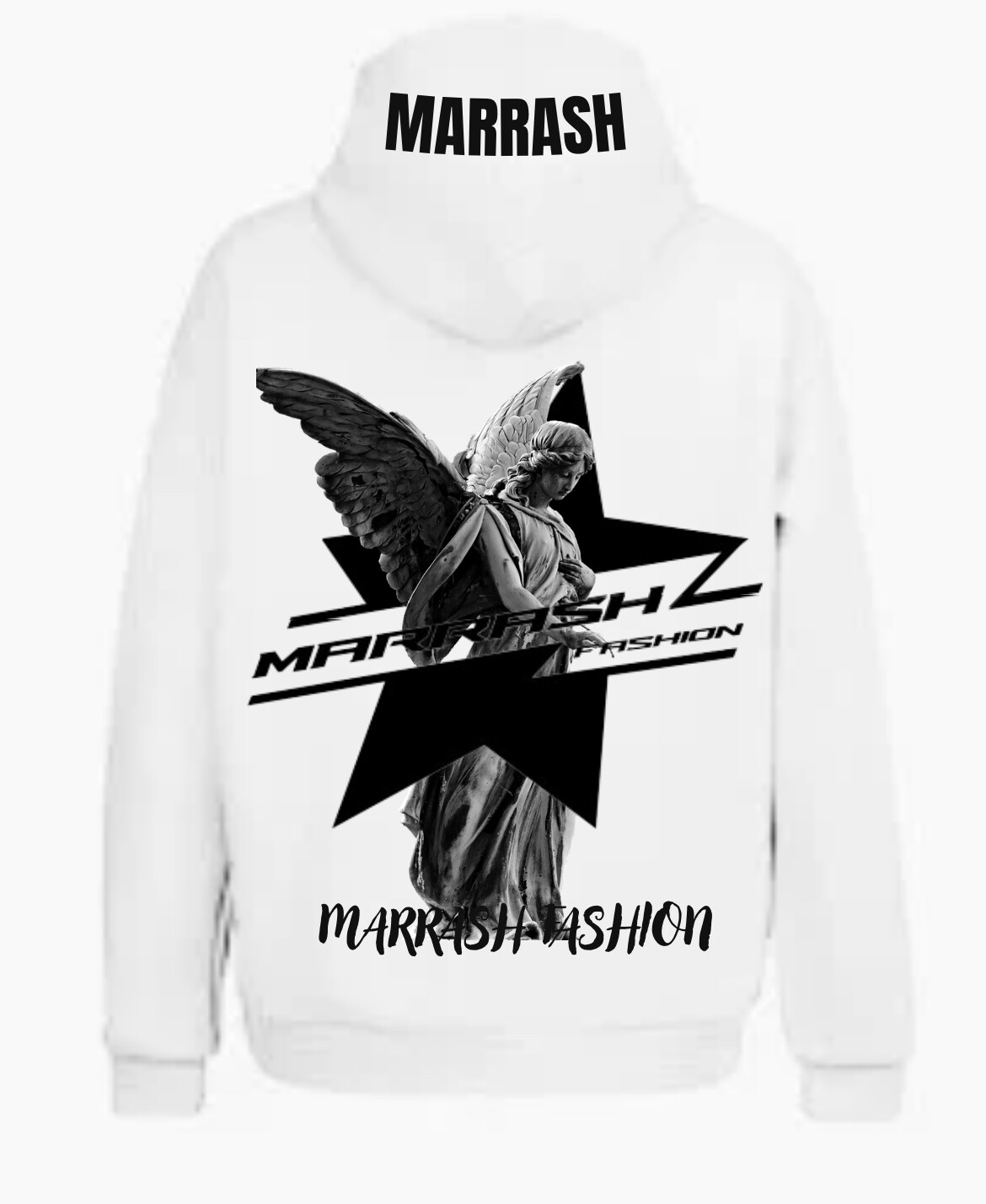 marrash hoodie angel white
