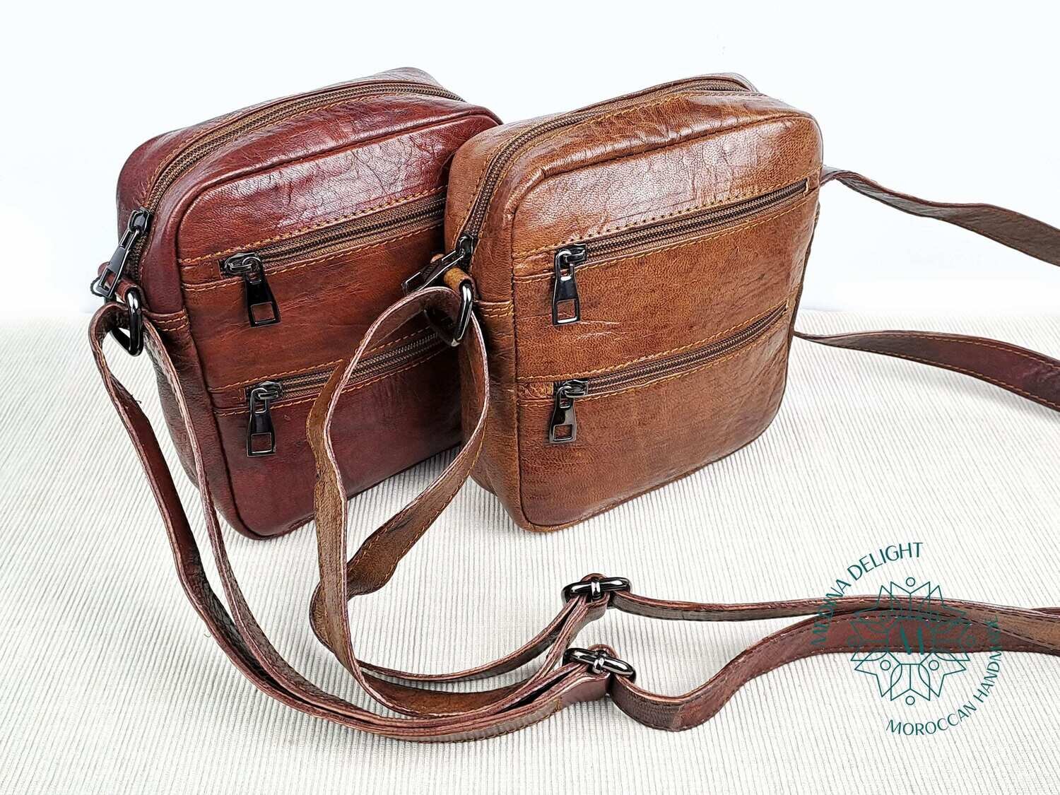 Mens leather online flight bag
