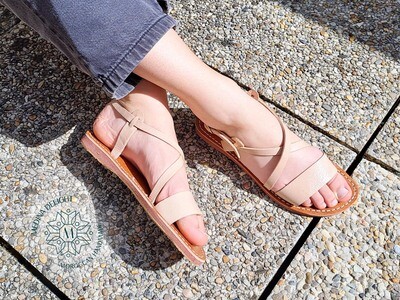 Moroccan Handmade Leather Sandals for Women, Summer Sandals