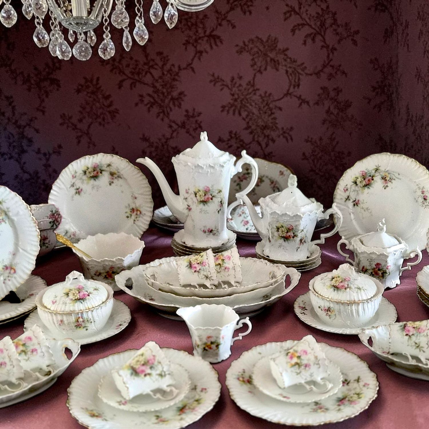Antique Prussian breakfast set