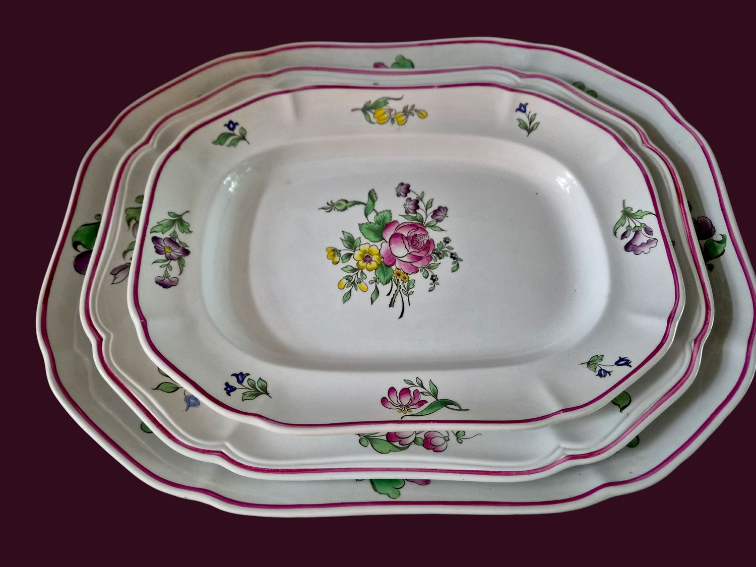 Copeland Spode Marlborough Sprays &amp; Luneville Dinner Service – Imperialware, England (c. 1915)