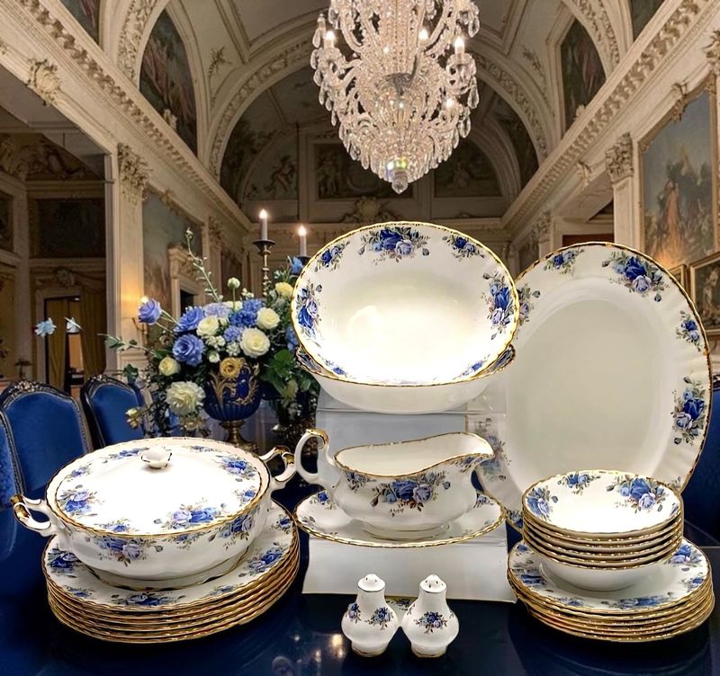 Royal Albert Moonlight Rose English Bone China Dinner Service