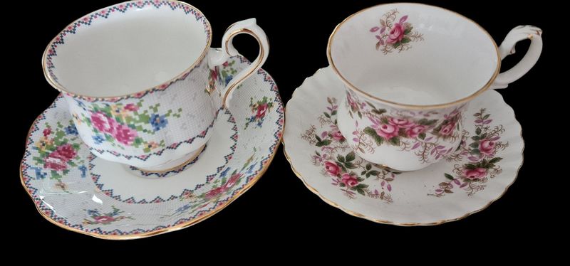 Royal Albert Vintage Collection of 8 Cups and Saucers