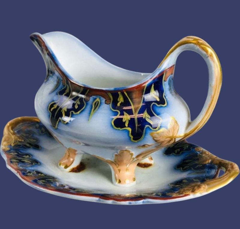 Antique Brown-Westhead Moore Flow Blue Dinner Set, 19th Century English