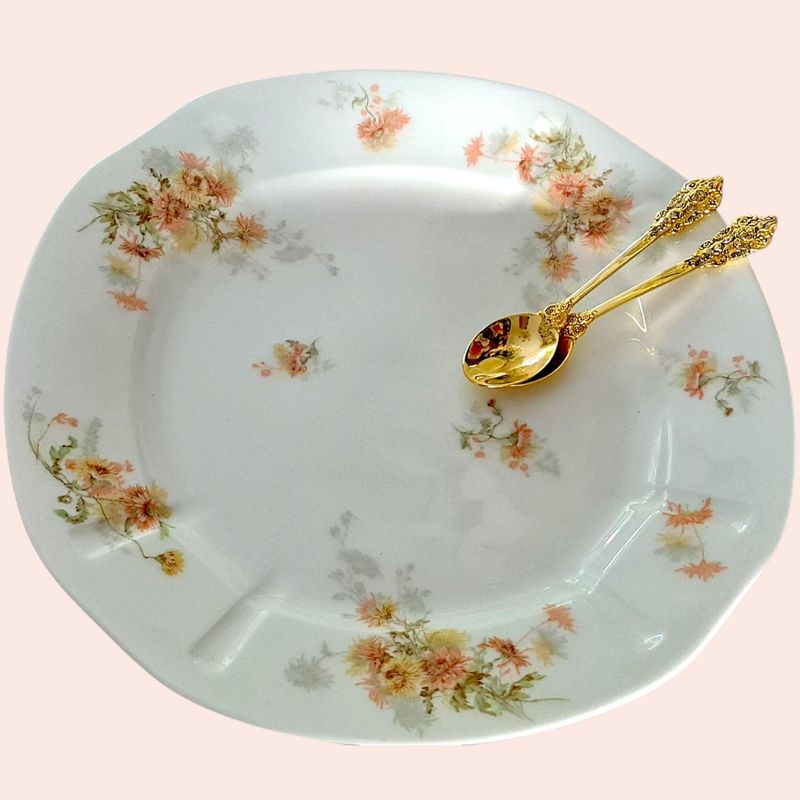 Antique French Limoges Dinner Set for 6, E. Alluaud &amp; Cie Porcelain