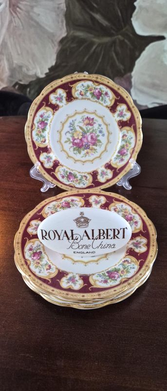 Royal Albert Lady Hamilton Dessert or Salad Plates, Set of 6