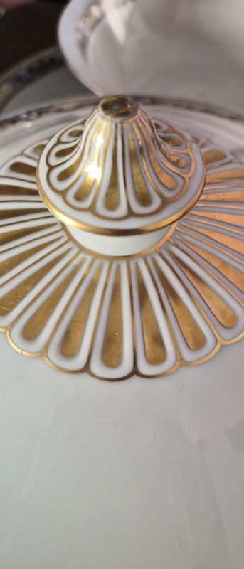 Thomas Rosenthal Bavaria Dinner Set, Gold Trim, German Porcelain