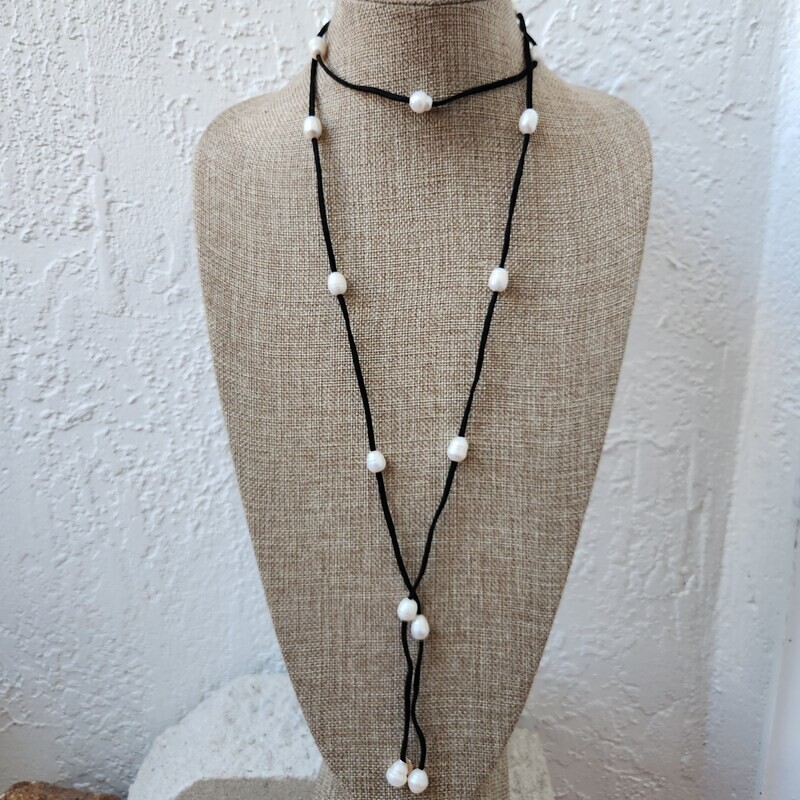 Black Leather Necklace