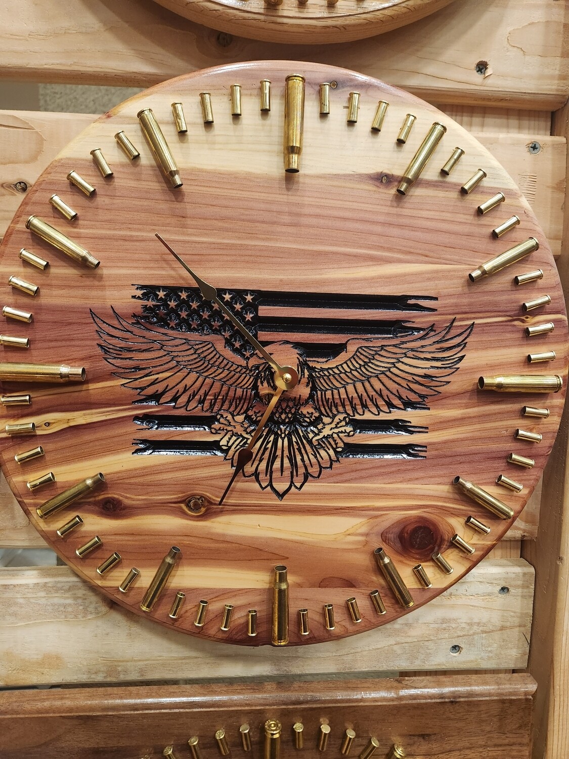 Eagle and flag