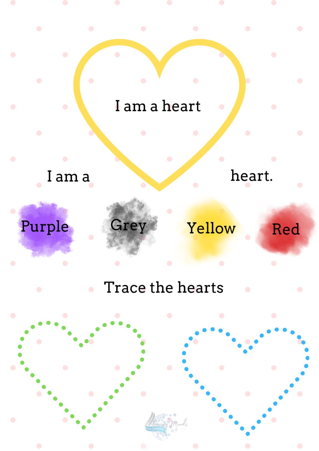 I am a.... introduction to shapes 8 x 11 in poster and worksheet set 
