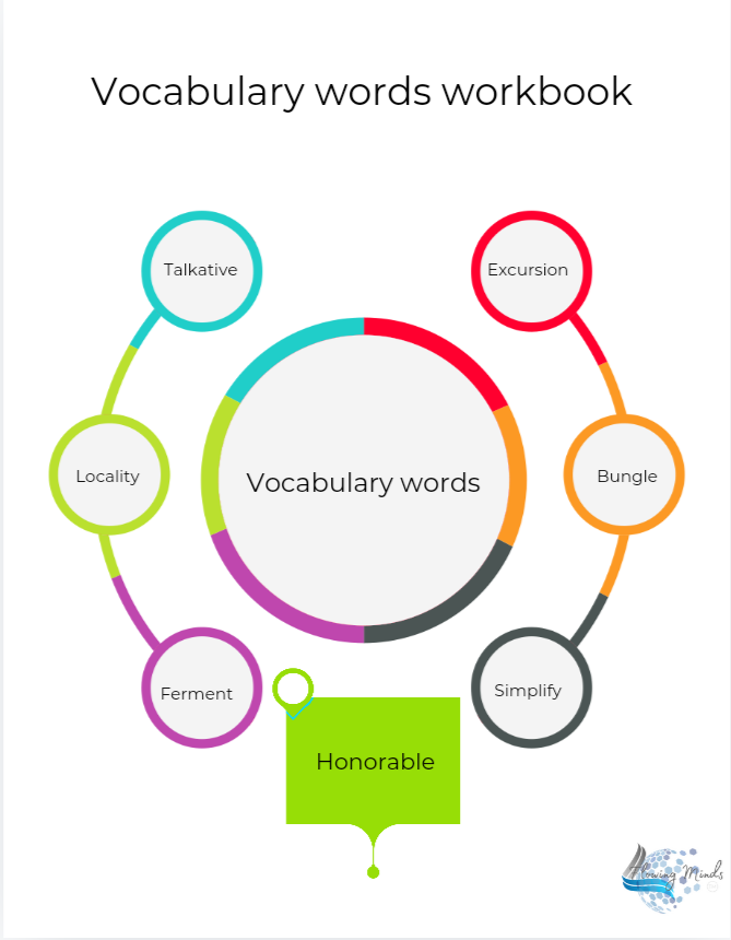 Vocabulary words workbook