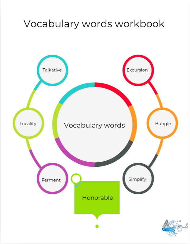 Vocabulary words workbook