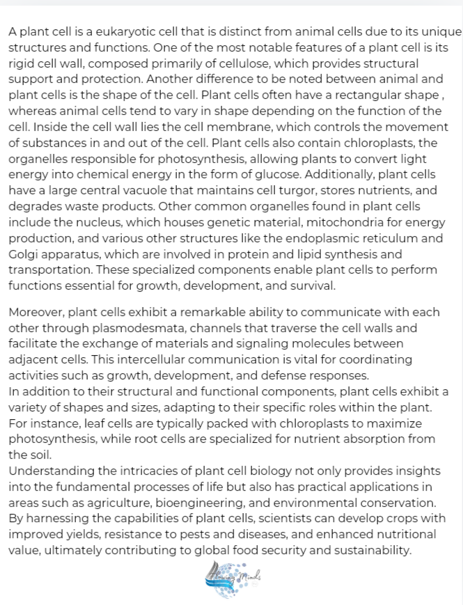 Middle school grade level biology all about the plant cell and it&#39;s organelles packet
