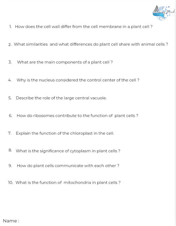 Middle school grade level biology all about the plant cell and it&#39;s organelles packet