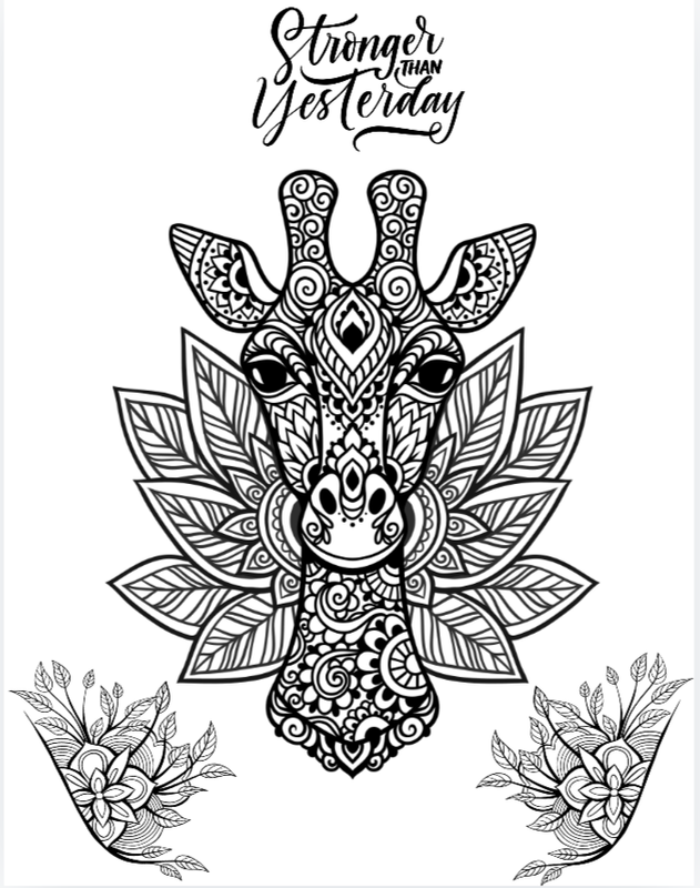 Positivity adult coloring book