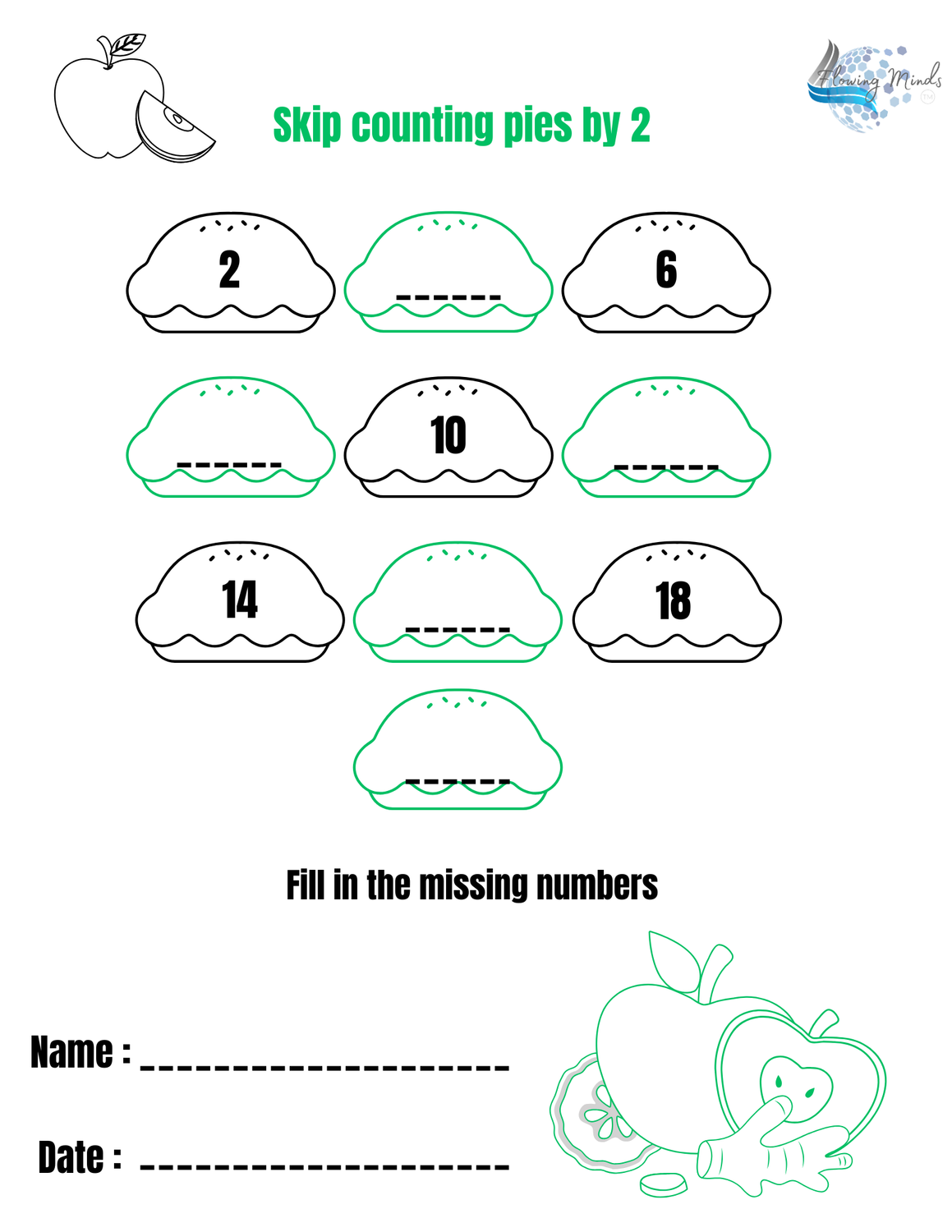 Skip counting workbook : Baking edition 🍞