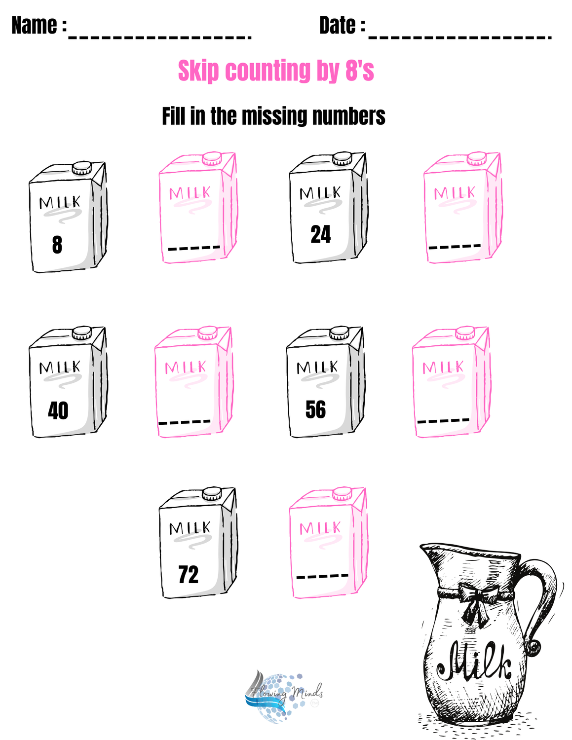 Skip counting workbook : Baking edition 🍞