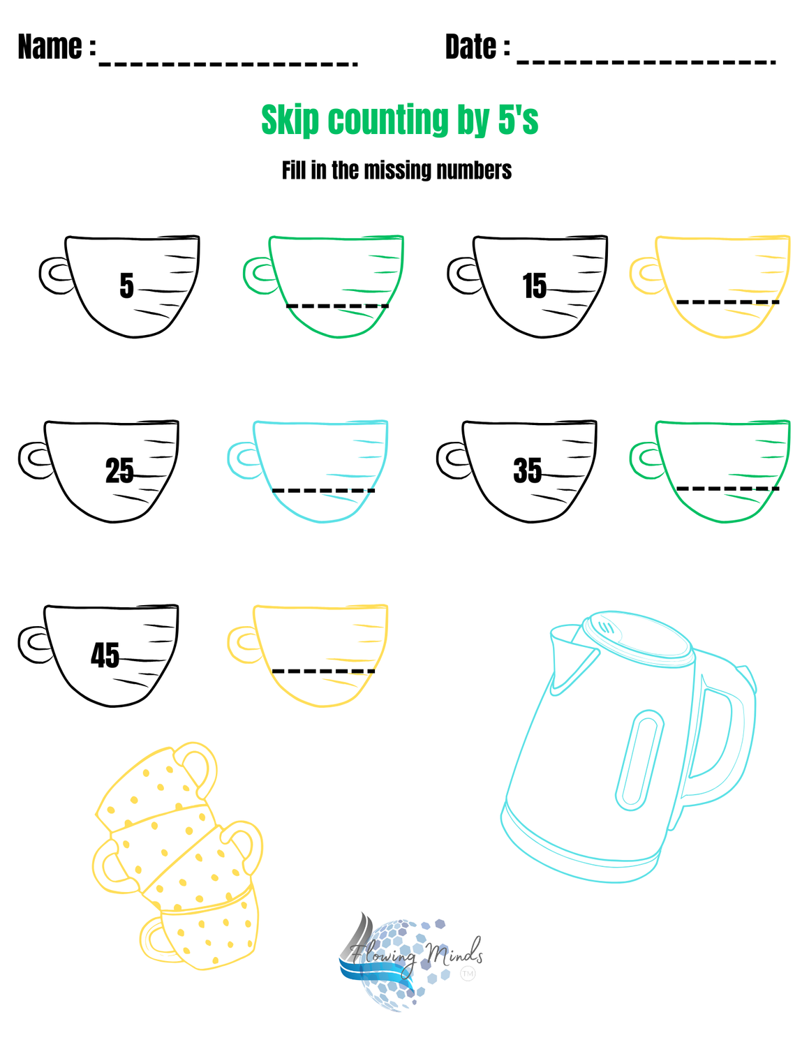Skip counting workbook : Baking edition 🍞