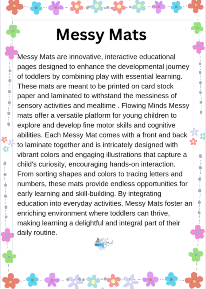 Shapes Messy Mat : Circle fun 😊