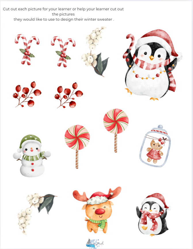 Design a winter sweater activity
