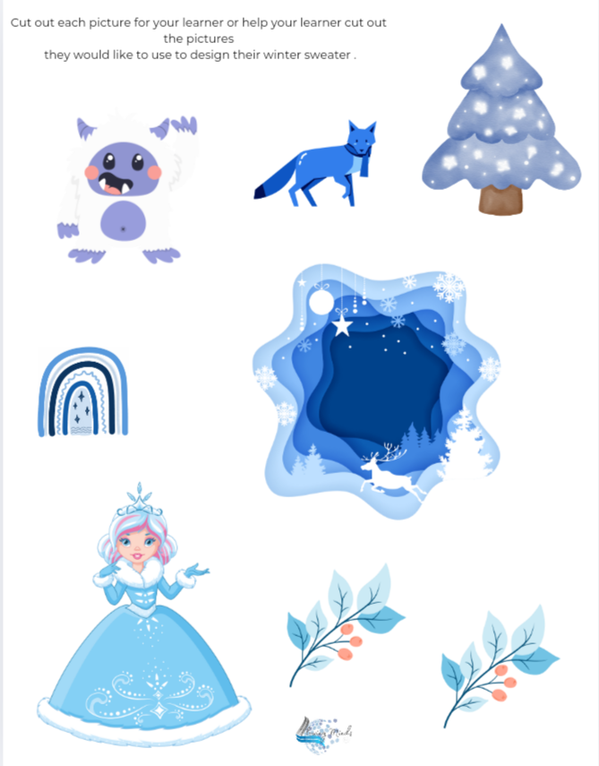 Design a winter sweater activity