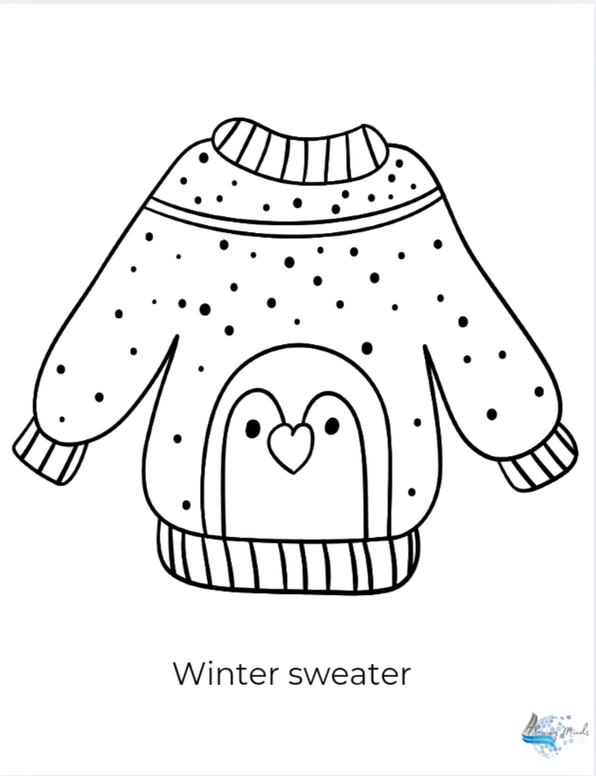 Design a winter sweater activity