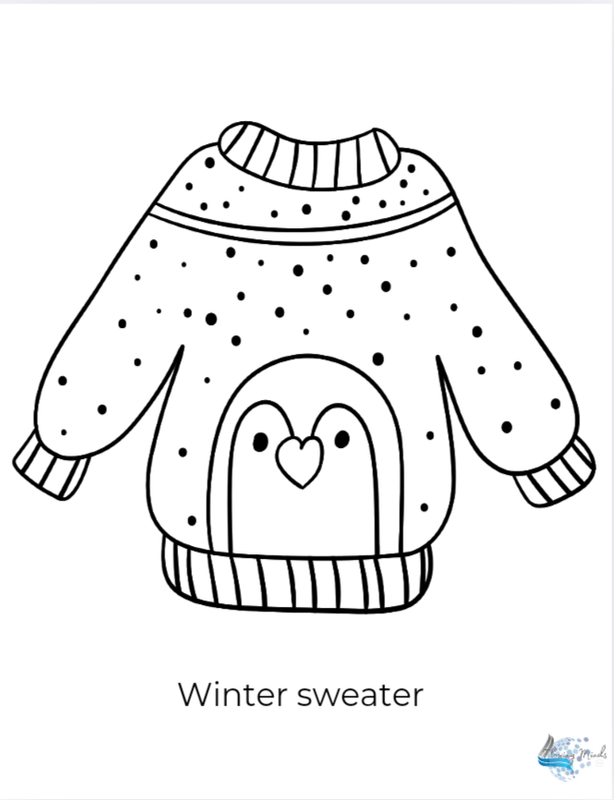 Design a winter sweater activity