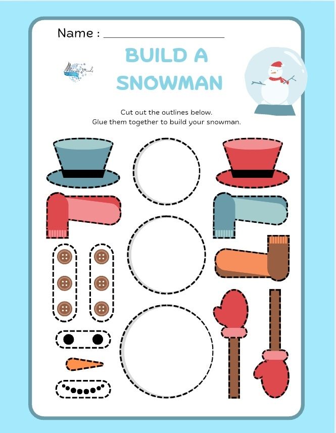 Build a snowman activity