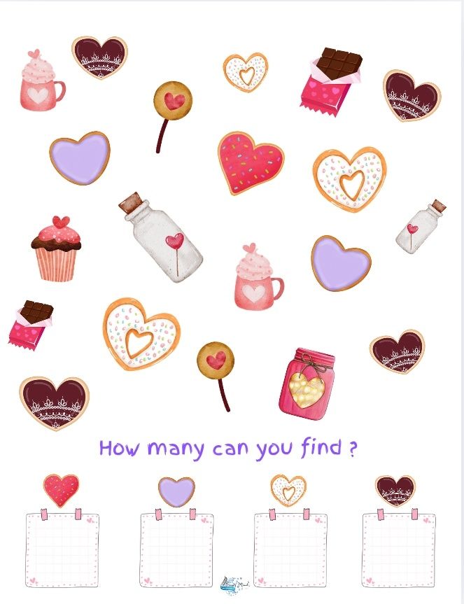 Hearts activity book