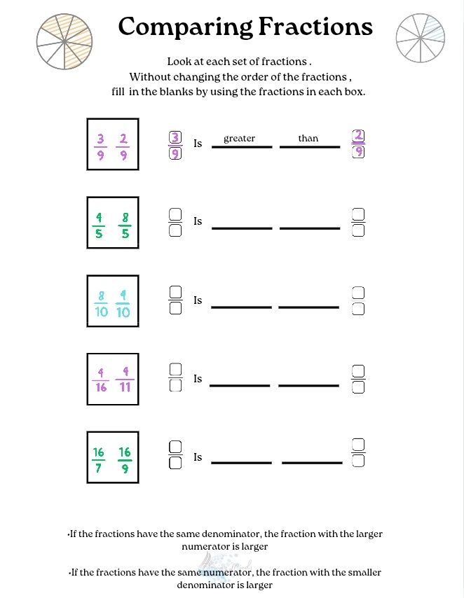 Introduction to fractions workbook