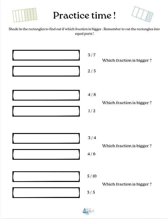 Introduction to fractions workbook