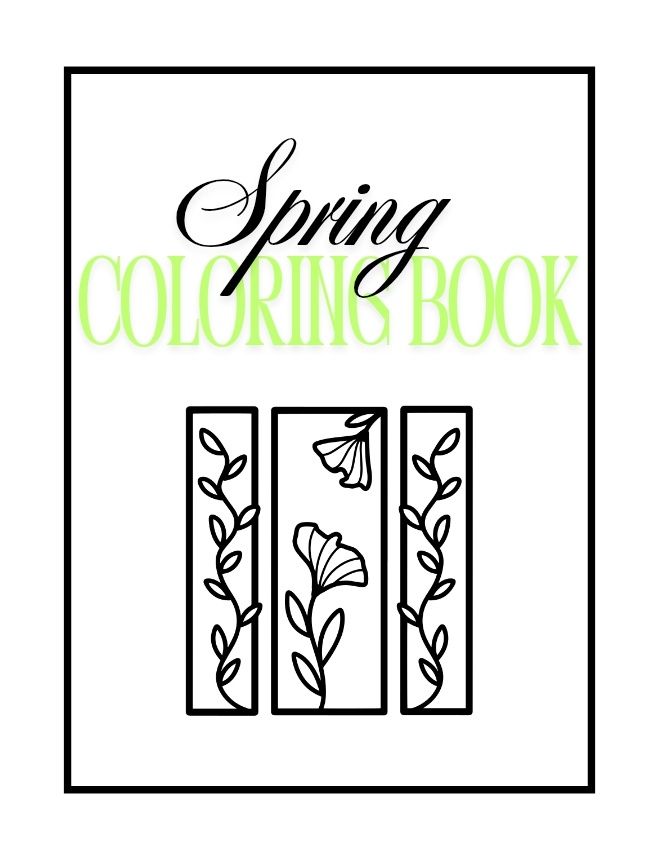 Adult spring coloring book
