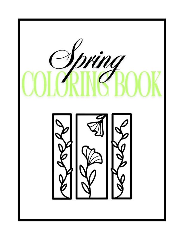 Adult spring coloring book