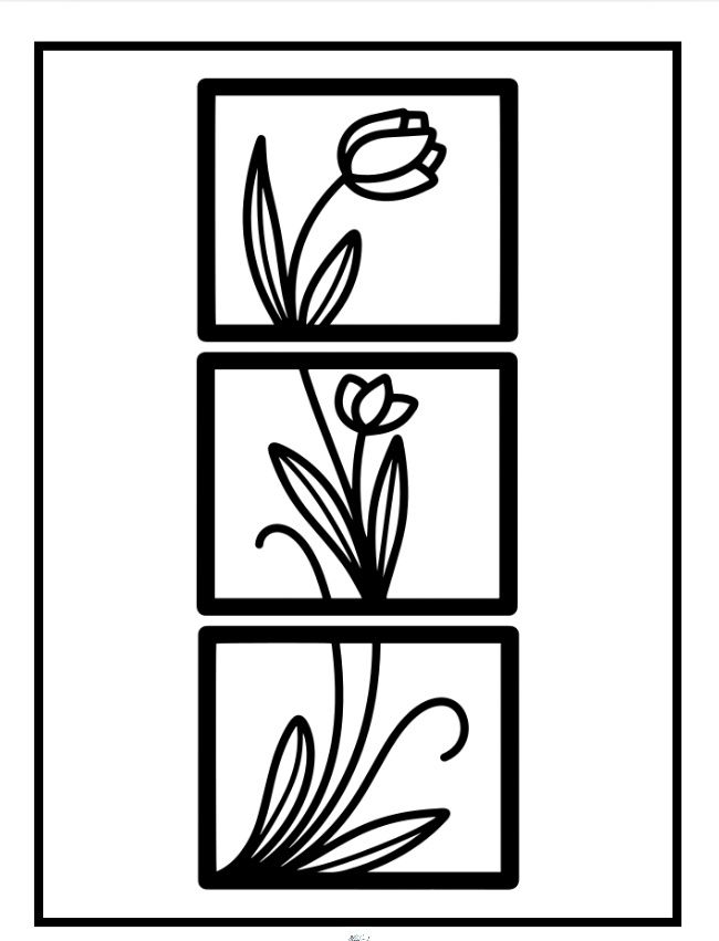 Adult spring coloring book