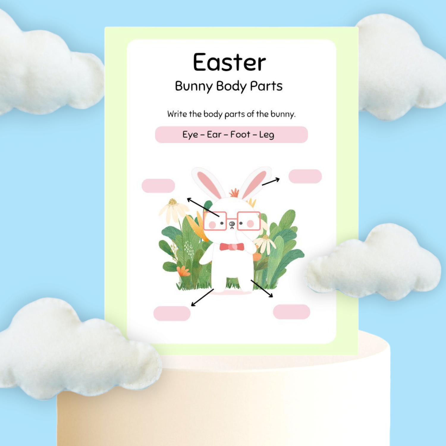 Easter Bunny body parts