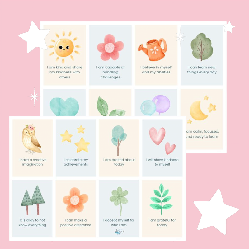 Self compassion flash card set 