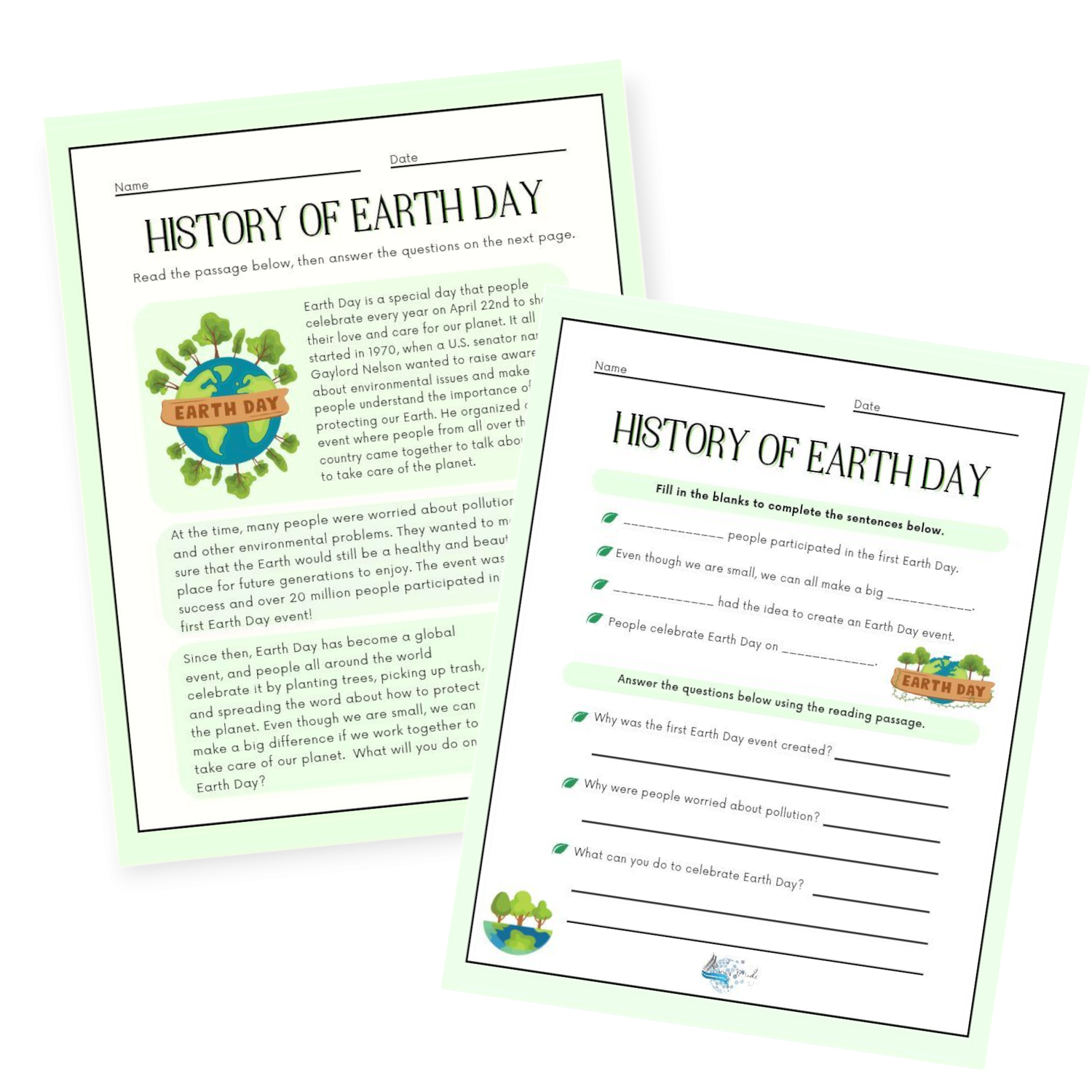 The history of Earth Day activity 
