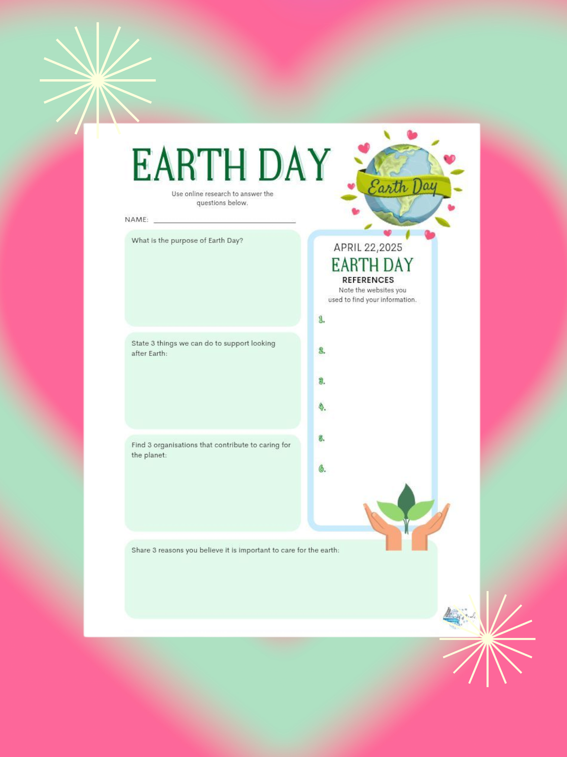 Earth Day activity 