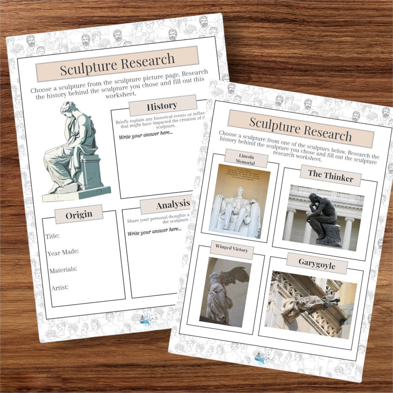 Sculpture research activity
